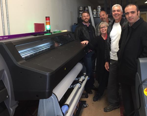 L to R Erik Schmidt, Glen Raimondo( owner) Gail Cooney ( owner) Brent ( production manager) Taubira Abaha