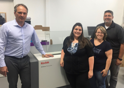 L to R Rino Rufolo ( Kodak), Joanie Pauze, Korine Lavallee, Christian Boisvert 