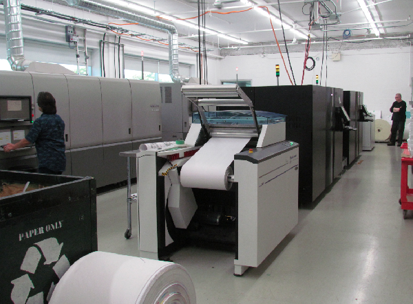 Copywell' two inkjet webs . IP 5000 on the right