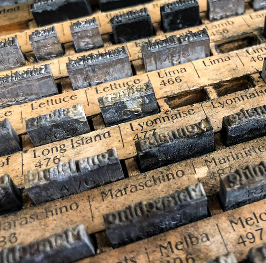 Linotype from Grabhorn machines