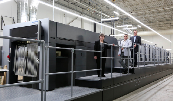 left to right: April Burke, Vice President of Operations ; Jerry Malfara, Director of Technical Services and Innovation  and John McVeigh, President. 