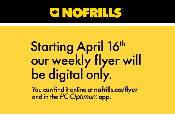 No longer printing flyers 