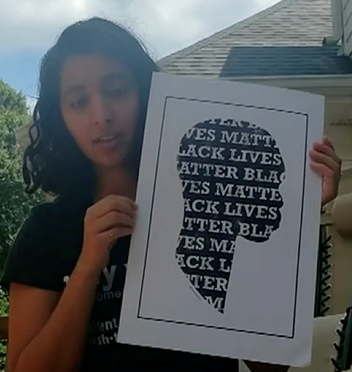 Customer with the right poster 