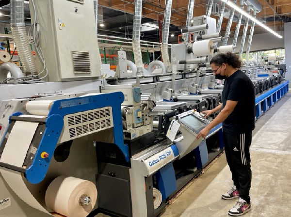  RCS 330 press , one of three Gallus presses  at Vaughan plant 
