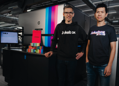 HP Indigo 7900 installation at Jukebox Print 