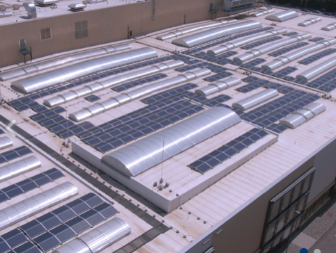 Solar panels at the Wiesloch-Walldorf plant 