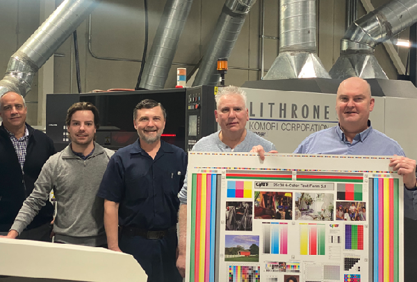 New Komori GLX 6 colour with Coater at Ellis Mississauga 