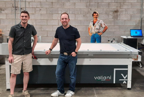 Production Manager Rick Nay and right is Brian Kroeker President Little Rock.