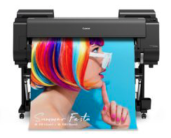 Canon Prograf florescent pink wide format printer 