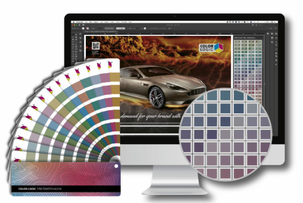 Digital swatch book for metallic colours 