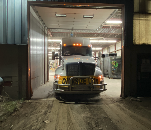 Web press being moved in to the Paris , Ontario plant 