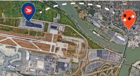 Right across from Canada Post Pacific plant