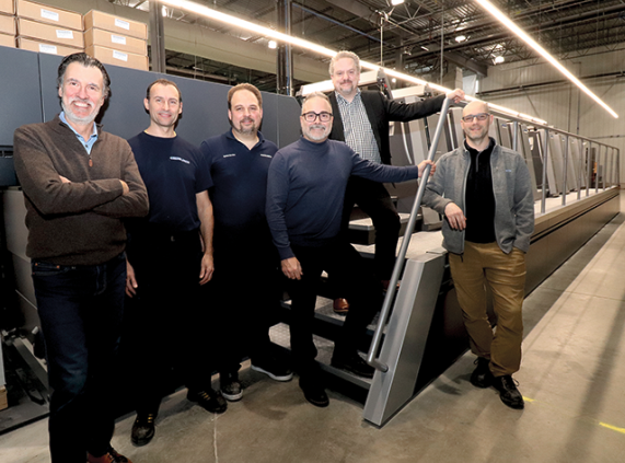 left to right: Pierre Fréchette (Marquis), Arnaud de Yparraguirre, Eric Dinelle, Enrico Paradis, Jean-François Paquin (Heidelberg) et Yannick Blanchette (Marquis)
