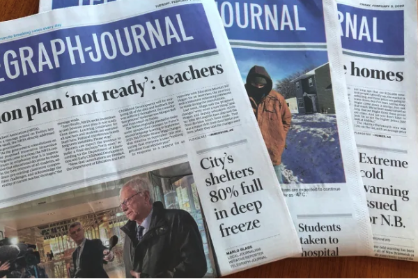 Now printed three times a week.