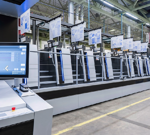 Fully automated printing plate logistics, print shops 