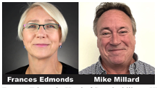The presenters, Frances Edmonds, Head of Sustainability at HP Canada and Consultant Mike Millard