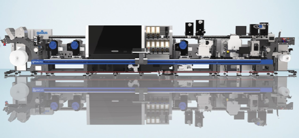 Gallus Five hybrid label press 