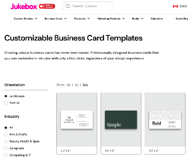 Online business card portal