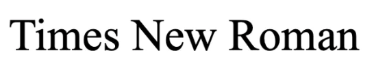 reflected a more formal font, compared to Calibri. 