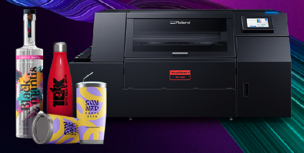 Roland DG, announced the launch of the VersaObject IO-300 and VersaObject RC-300 Series, two new industrial UV printing solutions designed to help businesses meet growing demand for high-mix, short-run manufacturing and product decoration. Together, the two solutions support a broad range of direct-to-object printing applications while addressing distinct production needs. The IO-300 delivers high-precision UV flatbed printing for industrial parts, product decoration, and custom goods across rigid substrates, while the RC-300 Series devices are designed for direct cylindrical printing onto bottles, tumblers, drinkware, packaging, promotional products, and more. The VersaObject IO-300 is engineered for industrial parts decoration, advanced dot control and Roland DG's latest UV ink technology, the IO-300 delivers exceptional image quality alongside production speeds of up to 37.6 square feet per hour (3.5 m&sup2;/h) in standard CMYK mode. RC-300 Series printers enable users to print high-quality graphics directly onto bottles, tumblers, drinkware, cans, and other promotional, packaging and consumer products, including objects with convex or concave geometries. 